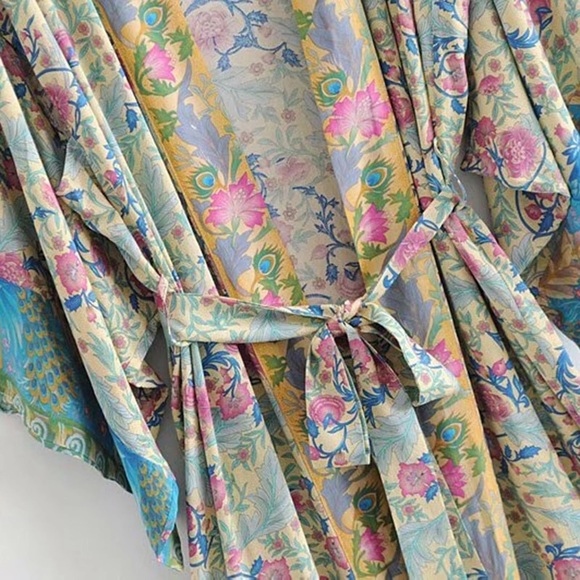 5⭐️ FAV BESTSELLER NEW OASIS FLORAL KIMONO COVERUP ROBE - Picture 6 of 8